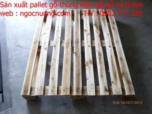 Pallet gỗ giá rẻ 1000x1200 4 cổng nâng