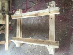 Pallet gỗ 1000x1000x200 chứa cuộn tôn thép giấy tròn G0055