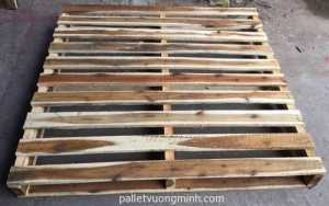 Pallet Gỗ VM 1140x1140x120 xuất khẩu Châu Á sử dụng 1 lần kê hàng 1000 kg